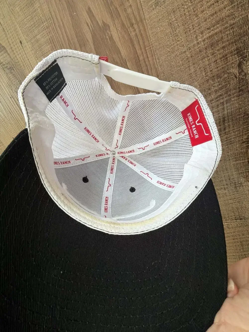 Kimes Ranch Weekly Trucker Cap in Black and White
